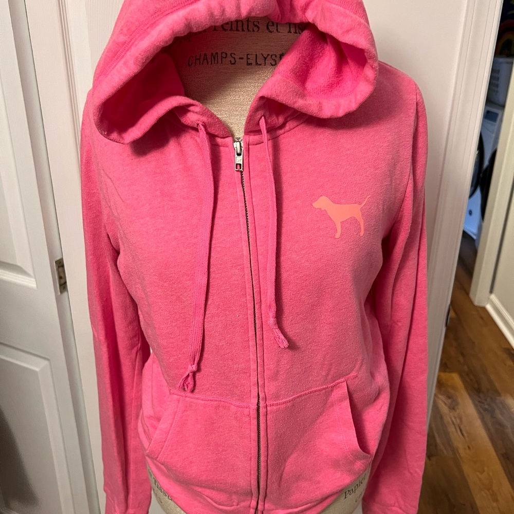 VS Pink zip up hoodie